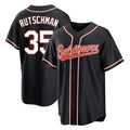 tocy B.Orioles #35 Adley Rutschman Black Out Home Game Stitched Jerseys