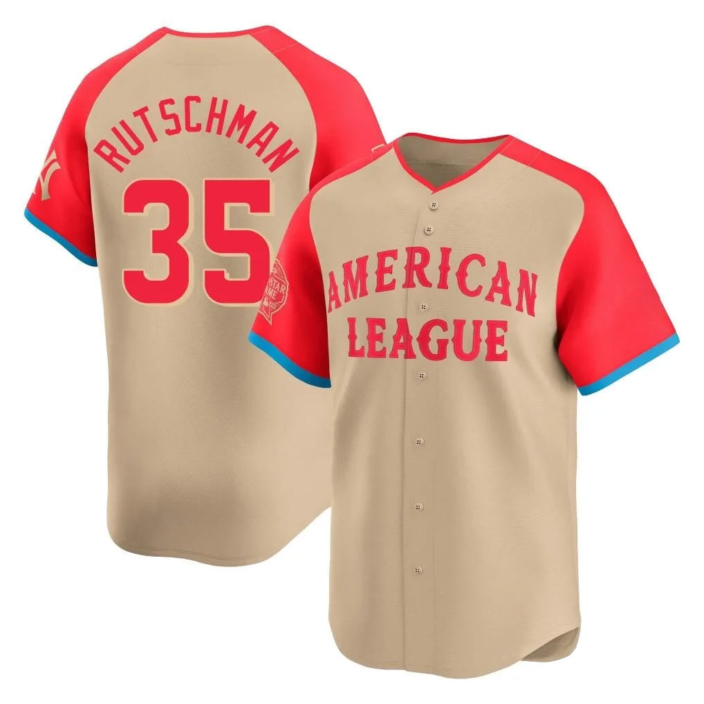 tocy B.Orioles #35 Adley Rutschman Cream American League All-Star Limited Home Game Stitched Jerseys