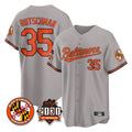 tocy B.Orioles #35 Adley Rutschman Gray 30th Anniversary of 2131 Home Game Stitched Jerseys
