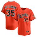 tocy B.Orioles #35 Adley Rutschman Orange Limited Home Game Stitched Jerseys