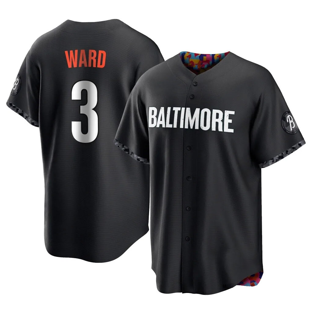 tocy B.Orioles #3 Taylor Ward Player Black City Connect Home Game Stitched Jerseys