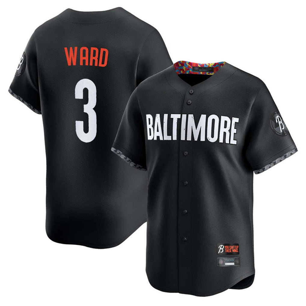 tocy B.Orioles #3 Taylor Ward Player Black City Connect Limited Home Game Stitched Jerseys