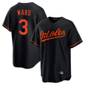 tocy B.Orioles #3 Taylor Ward Player Black Home Game Stitched Jerseys