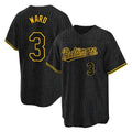 tocy B.Orioles #3 Taylor Ward Player Black Snake Skin City Home Game Stitched Jerseys