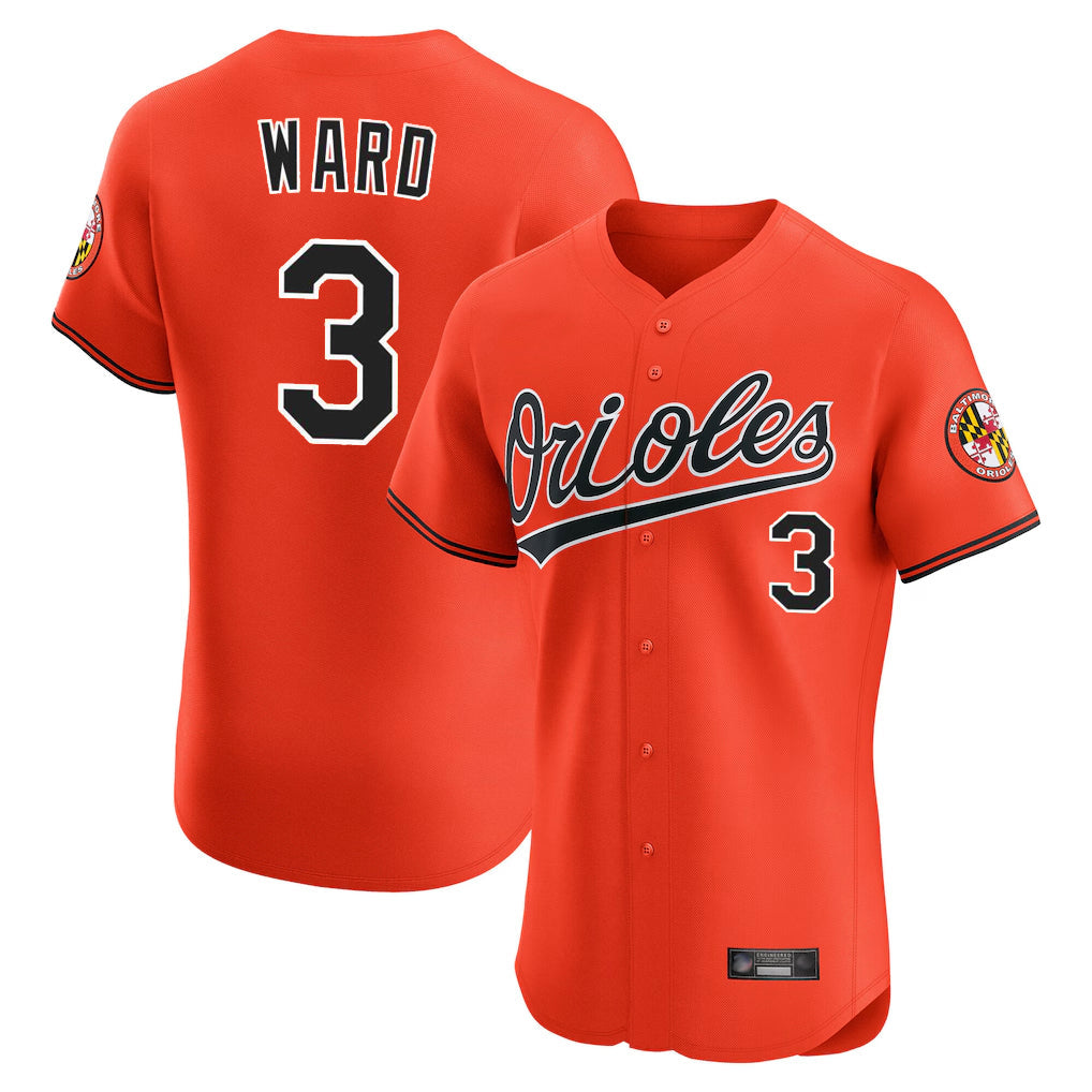 tocy B.Orioles #3 Taylor Ward Player Orange Limited Elite Home Game Stitched Jerseys