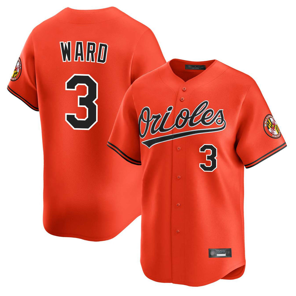 tocy B.Orioles #3 Taylor Ward Player Orange Limited Home Game Stitched Jerseys