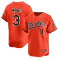 tocy B.Orioles #3 Taylor Ward Player Orange Limited Home Game Stitched Jerseys
