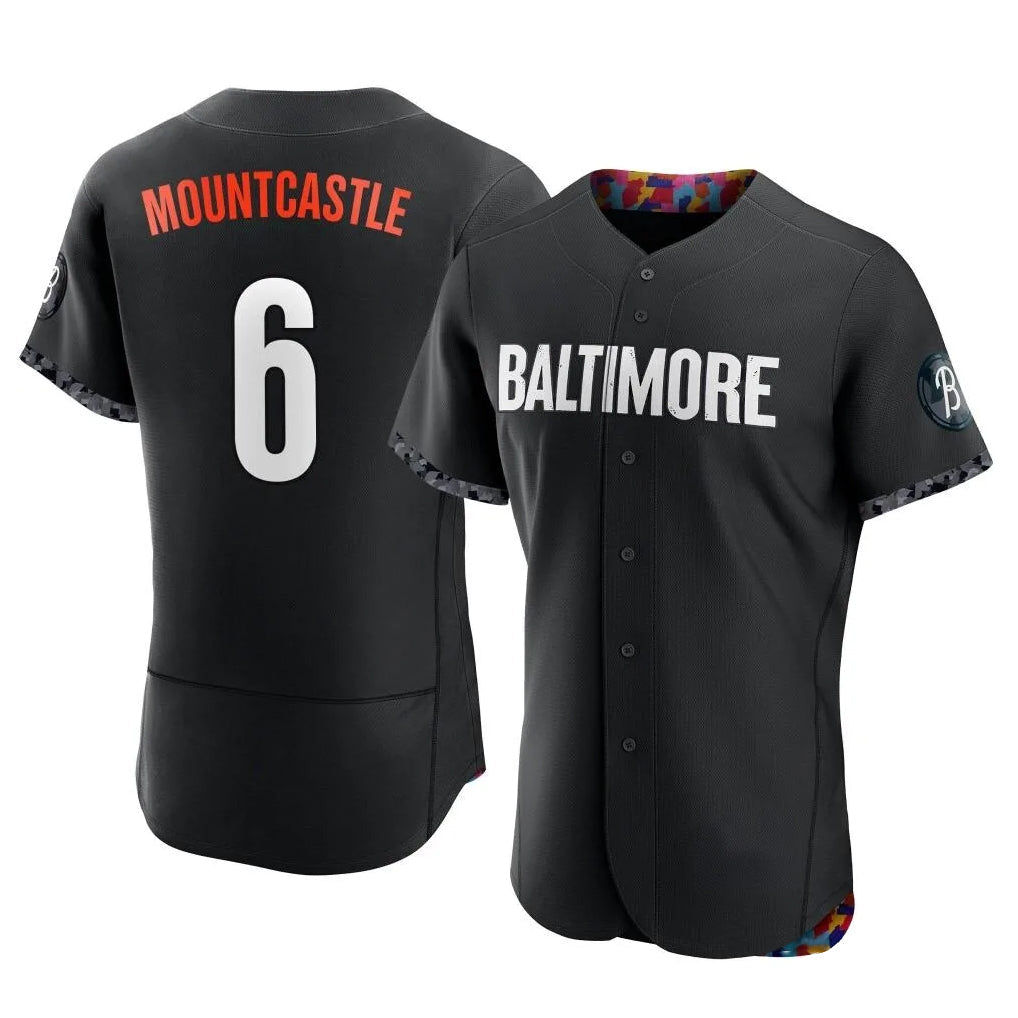 tocy B.Orioles #6 Ryan Mountcastle Player Black City Connect Limited Elite Home Game Stitched Jerseys