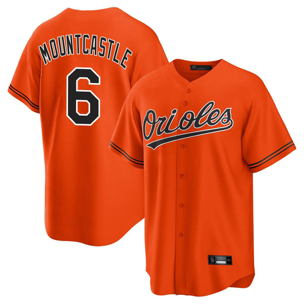 tocy B.Orioles #6 Ryan Mountcastle Player Orange Home Game Stitched Jerseys