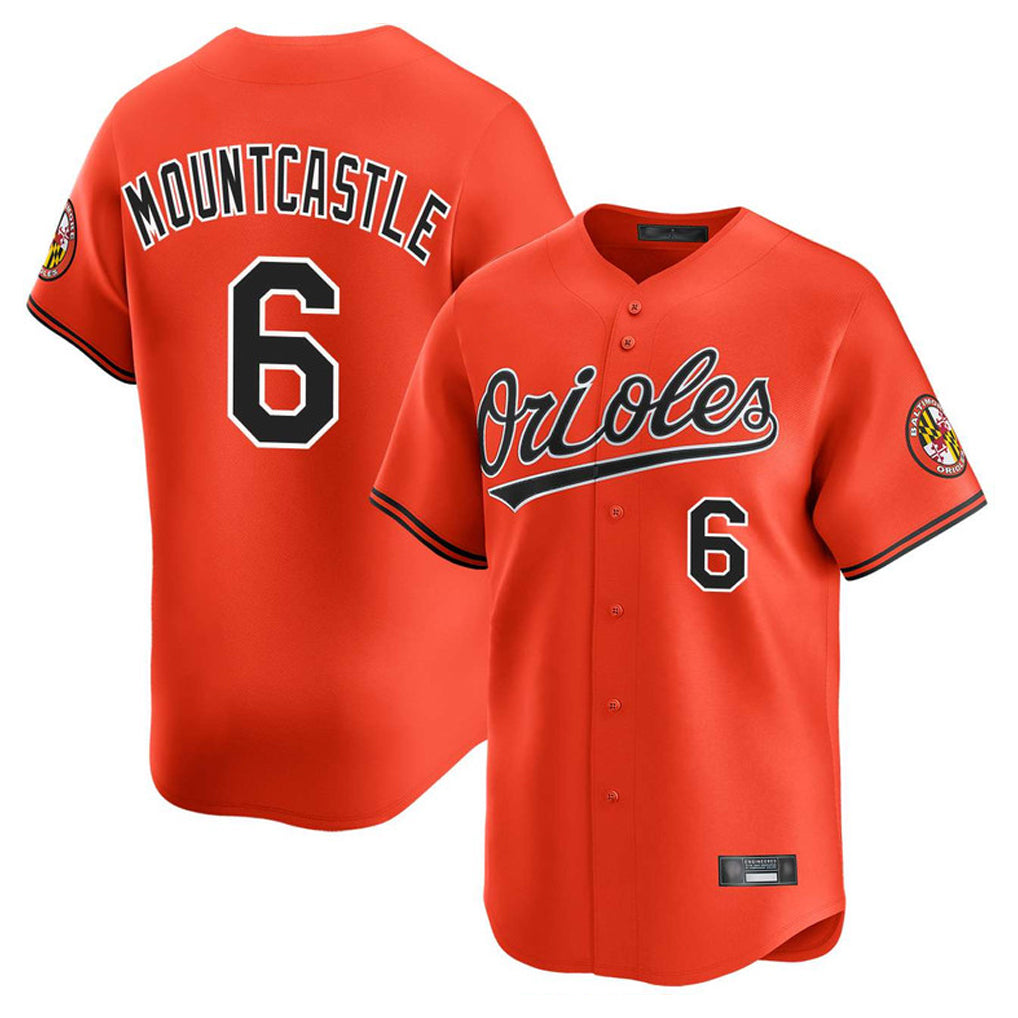 tocy B.Orioles #6 Ryan Mountcastle Player Orange Limited Home Game Stitched Jerseys