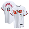 tocy B.Orioles #6 Ryan Mountcastle Player White USA 250 Fourth of July Home Game Stitched Jerseys
