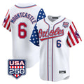 tocy B.Orioles #6 Ryan Mountcastle Player White USA 250 Independence Day Vapor Premier Home Game Stitched Jerseys