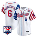 tocy B.Orioles #6 Ryan Mountcastle Player White USA 250 Independence Day Vapor Premier Limited Home Game Stitched Jerseys
