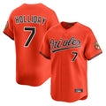 tocy B.Orioles #7 Jackson Holliday Player Orange Limited Home Game Stitched Jerseys