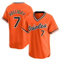tocy B.Orioles #7 Jackson Holliday Player Orange T-shirt Limited Home Game Stitched Jerseys