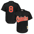 tocy B.Orioles #8 Cal Ripken Player Black Mitchell & Ness 1997 Cooperstown Mesh Game Stitched Jerseys