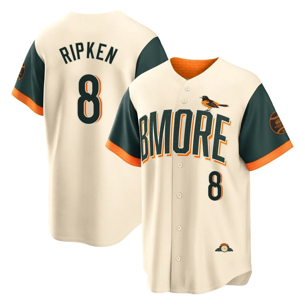 tocy B.Orioles #8 Cal Ripken Player Cream 2026 City Connect Home Game Stitched Jerseys
