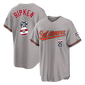 tocy B.Orioles #8 Cal Ripken Player Gray USA 250 Fourth of July Home Game Stitched Jerseys