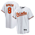 tocy B.Orioles #8 Cal Ripken Player White Home Game Stitched Jerseys