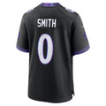 tocy B.Ravens #0 Roquan Smith Black Alternate Game Stitched Jerseys