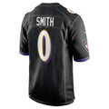tocy B.Ravens #0 Roquan Smith Player Black Alternate Home Game Stitched Jerseys