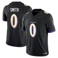 tocy B.Ravens #0 Roquan Smith Player Black Vapor F.U.S.E. Limited Stitched Jerseys