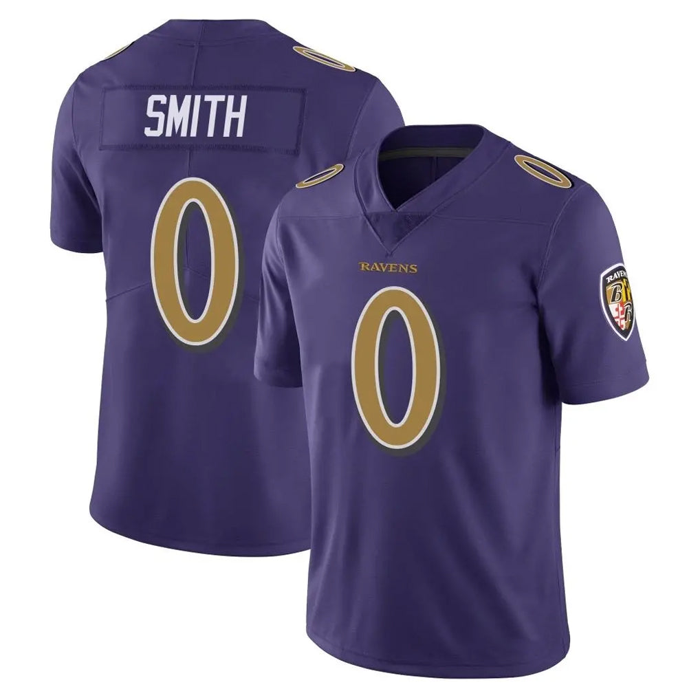 tocy B.Ravens #0 Roquan Smith Player Purple Color Rush Vapor Untouchable Limited Home Game Stitched Jerseys