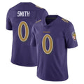 tocy B.Ravens #0 Roquan Smith Player Purple Color Rush Vapor Untouchable Limited Home Game Stitched Jerseys