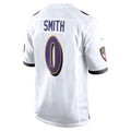 tocy B.Ravens #0 Roquan Smith Player White Alternate Home Game Stitched Jerseys