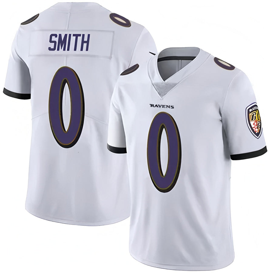 tocy B.Ravens #0 Roquan Smith Player White Vapor F.U.S.E. Limited Stitched Jerseys