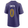tocy B.Ravens #0 Roquan Smith Purple Alternate Game Stitched Jerseys