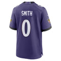 tocy B.Ravens #0 Roquan Smith Purple Team Game Stitched Jerseys