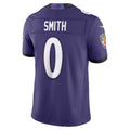 tocy B.Ravens #0 Roquan Smith Purple Vapor F.U.S.E. Sewn Down Limited Stitched Jerseys