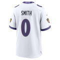 tocy B.Ravens #0 Roquan Smith White Game Stitched Jerseys