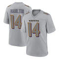 tocy B.Ravens #14 Kyle Hamilton Player Gray Replica Limited Stitched Jerseys