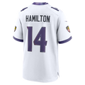 tocy B.Ravens #14 Ravens Kyle Hamilton White Game Stitched Jerseys
