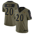 tocy B.Ravens #20 Ed Reed Player Olive Salute To Service Limited Game Stitched Jerseys