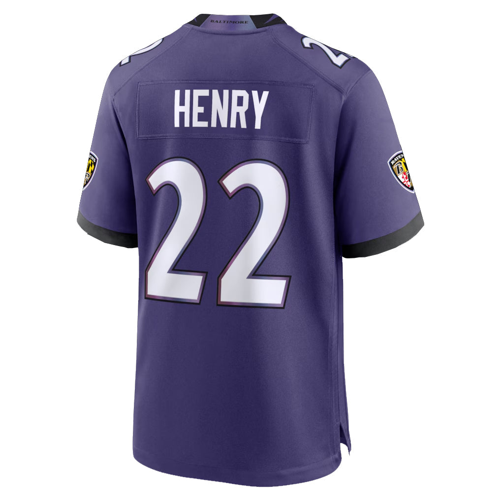 tocy B.Ravens #22 Derrick Henry Player Purple Home Game Stitched Jerseys