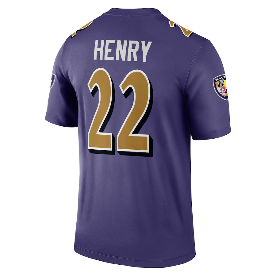 tocy B.Ravens #22 Derrick Henry Player Purple Legend Performance Game Stitched Jerseys