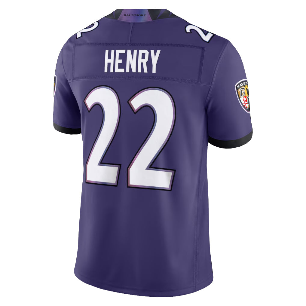 tocy B.Ravens #22 Derrick Henry Player Purple Limited Elite Home Game Stitched Jerseys
