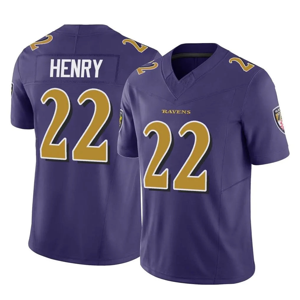 tocy B.Ravens #22 Derrick Henry Player Purple Limited Home Game Stitched Jerseys