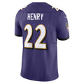 tocy B.Ravens #22 Derrick Henry Player Purple Vapor F.U.S.E. Limited Home Game Stitched Jerseys