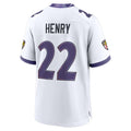 tocy B.Ravens #22 Derrick Henry Player White Home Game Stitched Jerseys