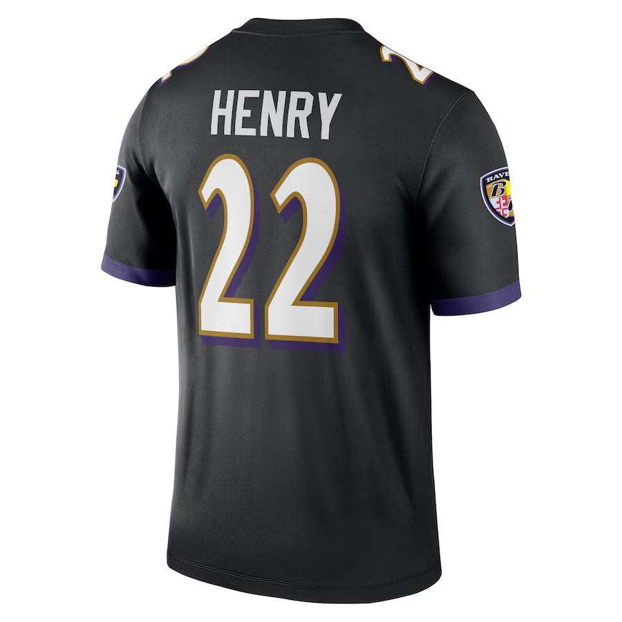 tocy B.Ravens #22 Derrick Henry Player Black Legend Performance Stitched Jerseys