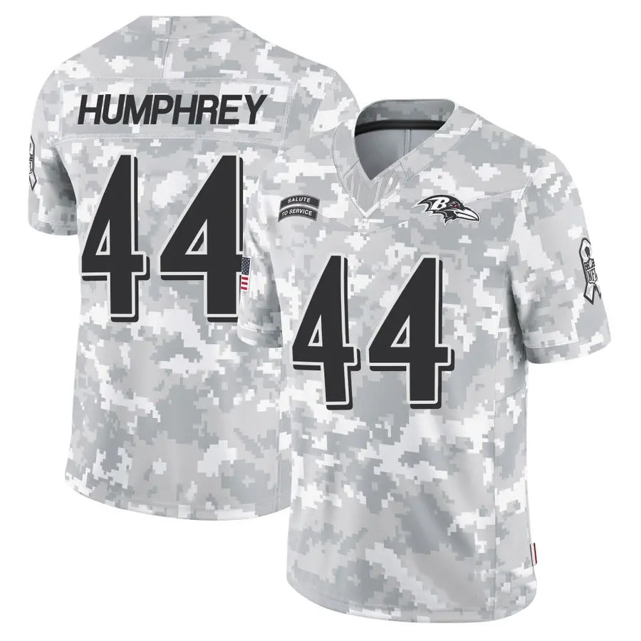 tocy B.Ravens #44 Marlon Humphrey Player Arctic Camo Salute to Service Limited Stitched Jerseys
