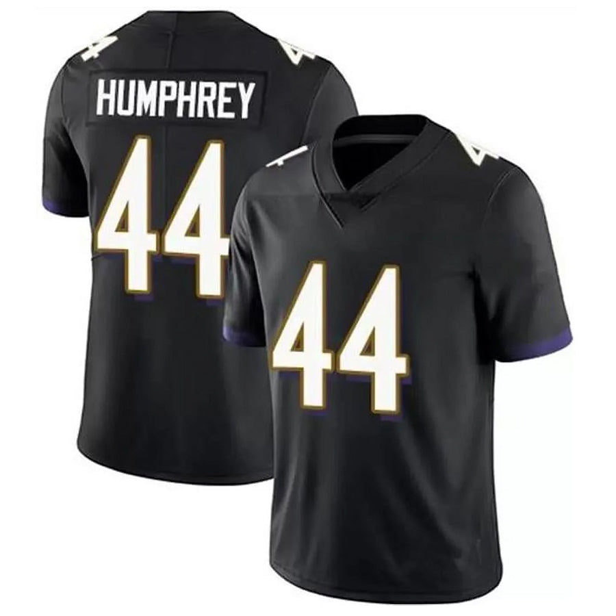 tocy B.Ravens #44 Marlon Humphrey Player Black Limited Home Game Stitched Jerseys