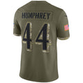 tocy B.Ravens #44 Marlon Humphrey Player Olive Salute To Service Limited Stitched Jerseys