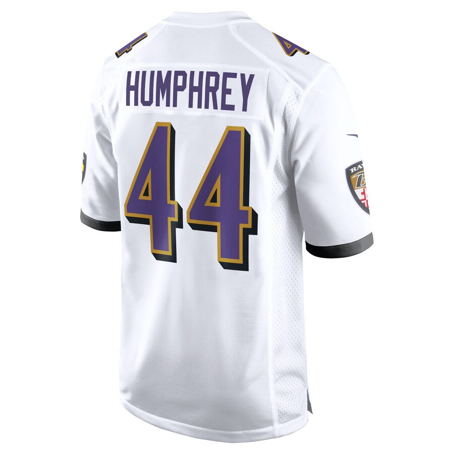 tocy B.Ravens #44 Marlon Humphrey Player White Alternate Home Game Stitched Jerseys