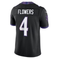 tocy B.Ravens #4 Zay Flowers Black Alternate Alternate Vapor F.U.S.E. Stitched Limited Jerseys