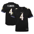 tocy B.Ravens #4 Zay Flowers Player Fashion Black Game Stitched Jerseys